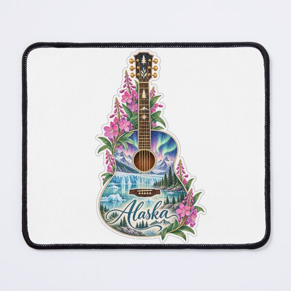 Item preview, Alaska Northern Lights Guitar designed and sold by Whimspired By Paxx.