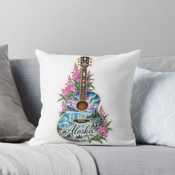 Item preview, Alaska Northern Lights Guitar designed and sold by Whimspired By Paxx.