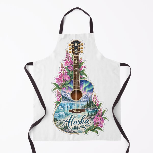 Item preview, Alaska Northern Lights Guitar designed and sold by Whimspired By Paxx.