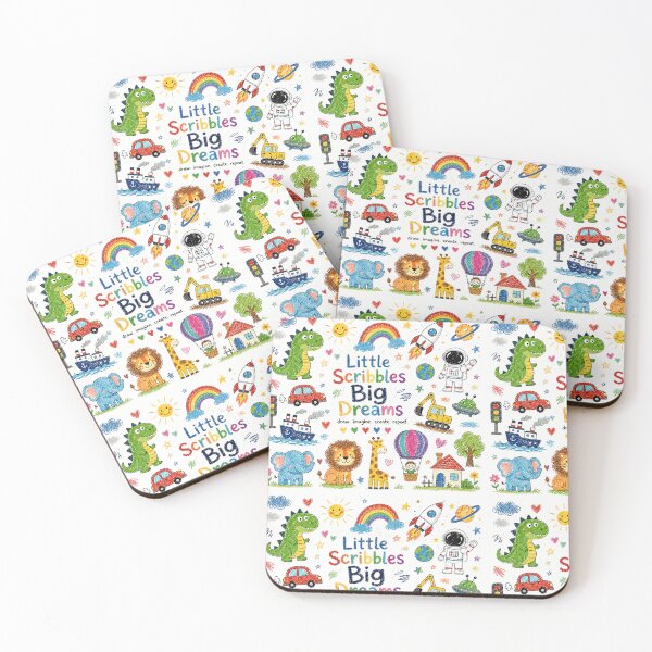 Item preview, Little Scribbles Big Dreams – Colorful Kids Doodle Adventure designed and sold by vinothmech53.