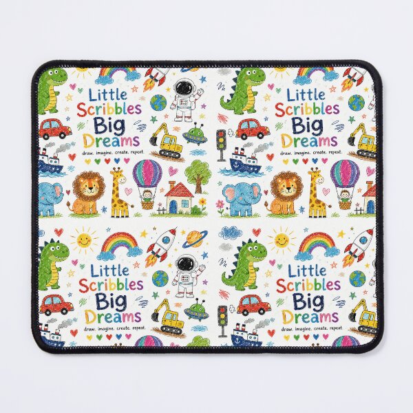 Item preview, Little Scribbles Big Dreams – Colorful Kids Doodle Adventure designed and sold by vinothmech53.