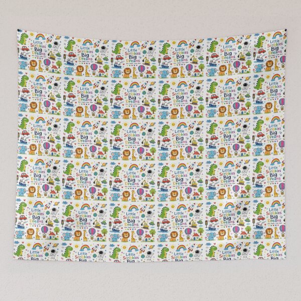 Item preview, Little Scribbles Big Dreams – Colorful Kids Doodle Adventure designed and sold by vinothmech53.