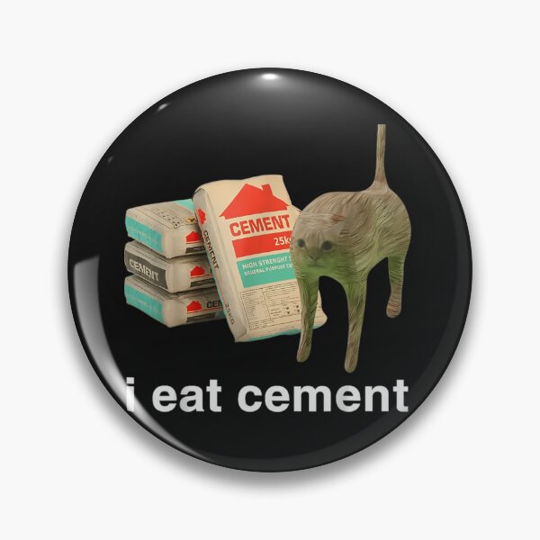 Item preview, I Eat Cement Cursed Cat Funny Oddly Specific Meme designed and sold by TYRONWILLIAMSA.