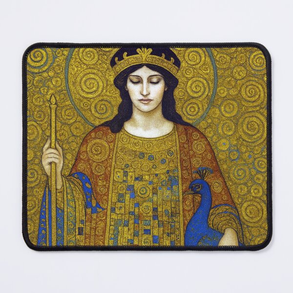 Item preview, Greek Goddess Hera with peacock painting. designed and sold by GalleryKauffeld.