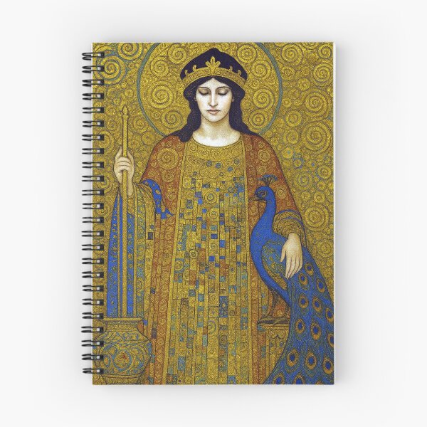 Item preview, Greek Goddess Hera with peacock painting. designed and sold by GalleryKauffeld.