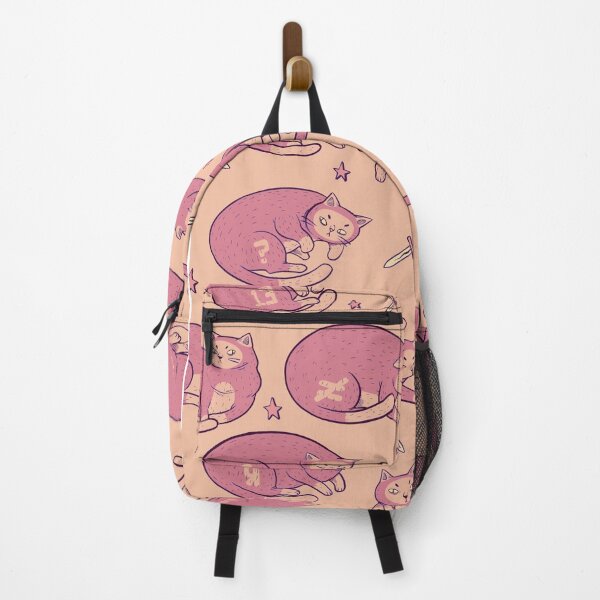 Item preview, Cats and Daggers Cute Pink Kawaii Pattern designed and sold by DRP-art.
