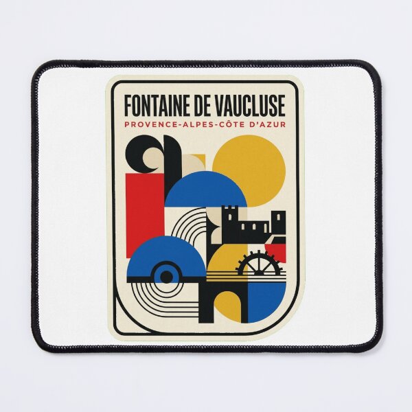 Item preview, Retro Fontaine De Vaucluse Bauhaus Geometric Skyline designed and sold by k3rstman1.