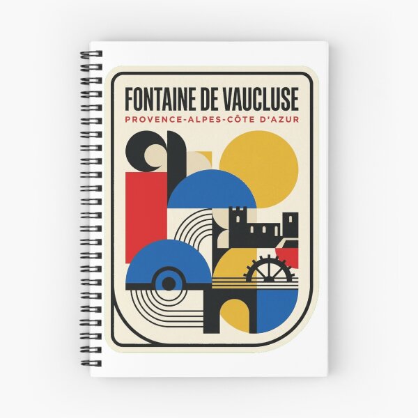 Item preview, Retro Fontaine De Vaucluse Bauhaus Geometric Skyline designed and sold by k3rstman1.