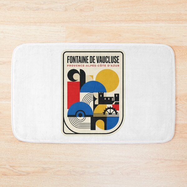 Item preview, Retro Fontaine De Vaucluse Bauhaus Geometric Skyline designed and sold by k3rstman1.