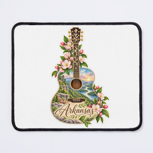 Item preview, Arkansas Ozark Beauty Guitar designed and sold by Whimspired By Paxx.
