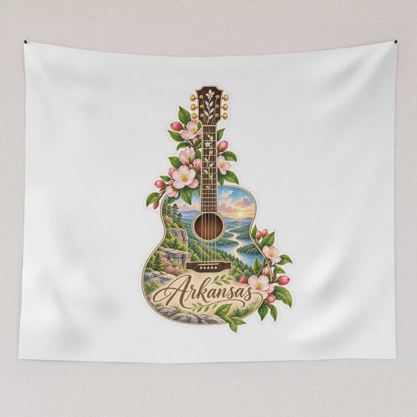 Item preview, Arkansas Ozark Beauty Guitar designed and sold by Whimspired By Paxx.