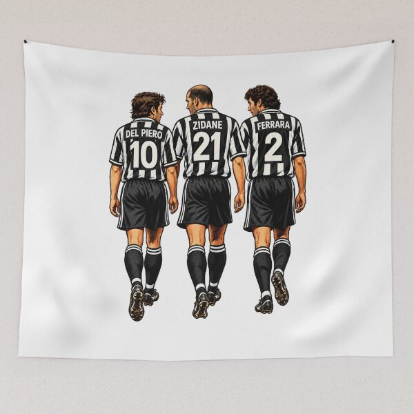 Item preview, Juventus Del Piero Zidane Ferrara Bianconeri designed and sold by Tony Panini Retro.