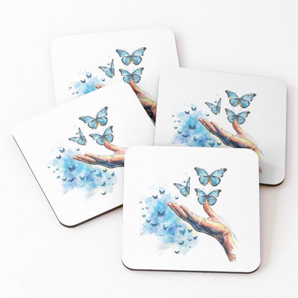 Item preview, Blue Butterfly | Elegant Nature Aesthetic Art ? designed and sold by Mandayartstudio.