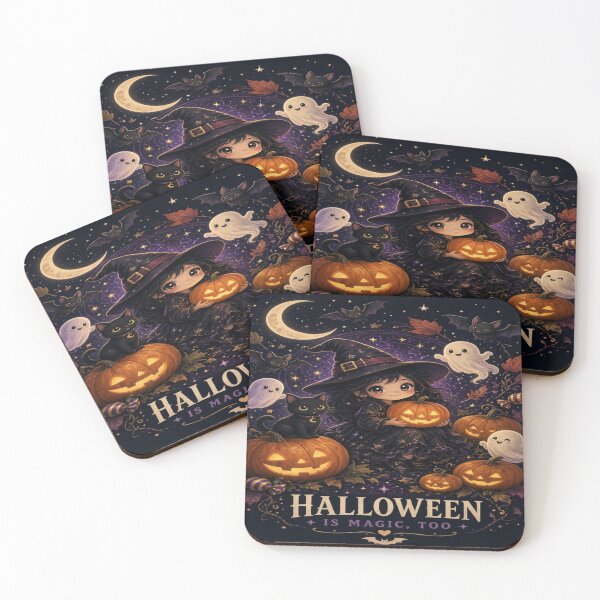 Item preview, Cute Witch Halloween Magic Night designed and sold by Naynners Designs.