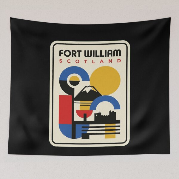 Item preview, Retro Fort William Bauhaus Geometric Skyline designed and sold by k3rstman1.