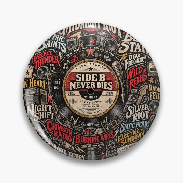 Item preview, Side B Never Dies Vinyl Record Rock designed and sold by karudondesigns.