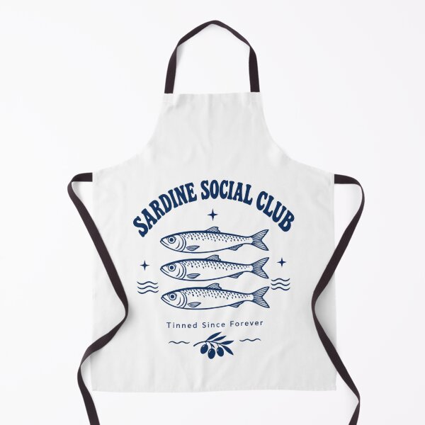 Item preview, Vintage Sardine Fish Illustration Club Emblem designed and sold by Yellowriversss.