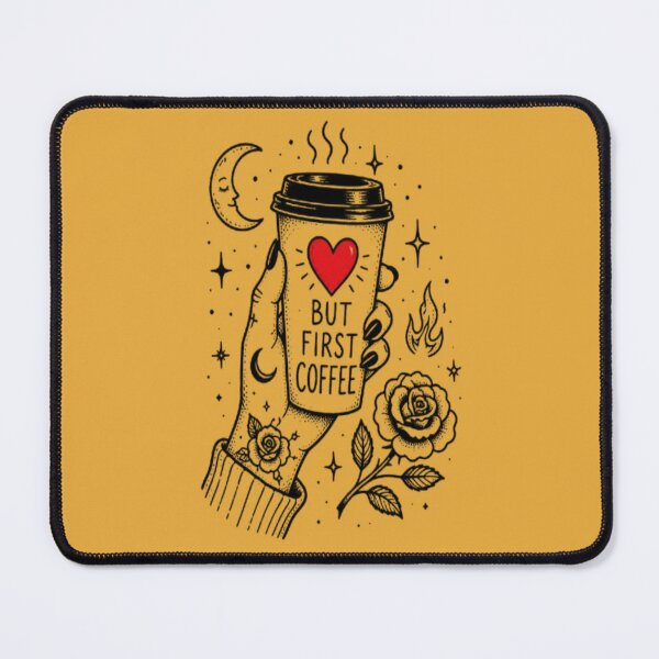 Item preview, But First Coffee Gothic Heart Hand Aesthetic designed and sold by creativerooney.