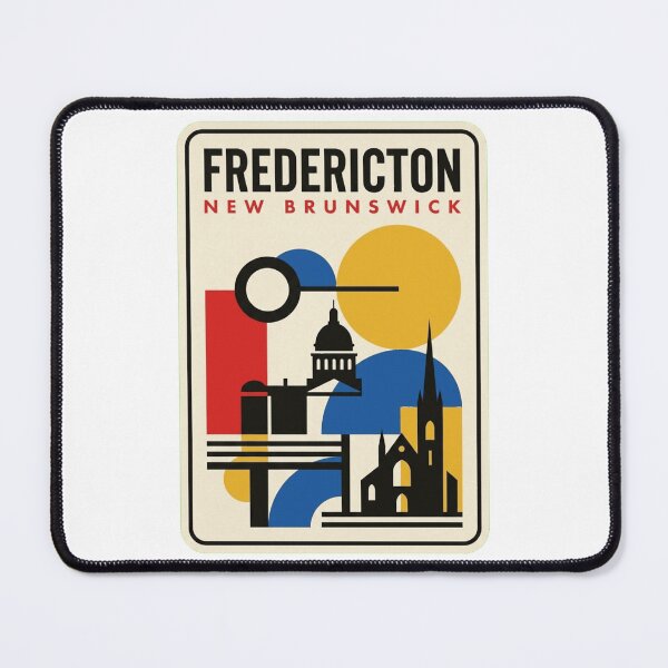 Item preview, Retro Fredericton Bauhaus Geometric Skyline designed and sold by k3rstman1.