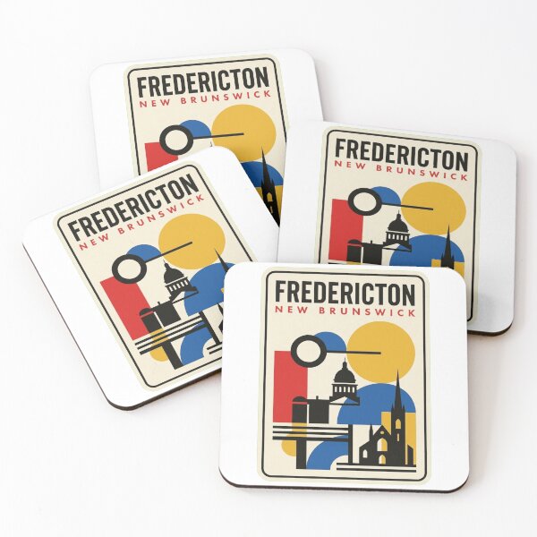 Item preview, Retro Fredericton Bauhaus Geometric Skyline designed and sold by k3rstman1.