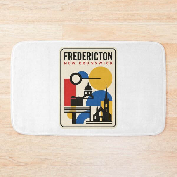 Item preview, Retro Fredericton Bauhaus Geometric Skyline designed and sold by k3rstman1.