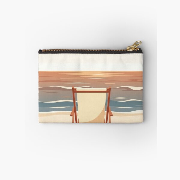 Item preview, Single Beach Chair | Minimalist Coastal Illustration designed and sold by Zaramodo.