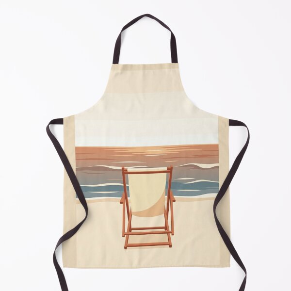 Item preview, Single Beach Chair | Minimalist Coastal Illustration designed and sold by Zaramodo.