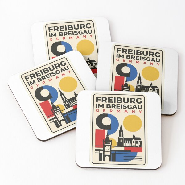 Item preview, Retro Freiburg Im Breisgau Bauhaus Geometric Skyline designed and sold by k3rstman1.
