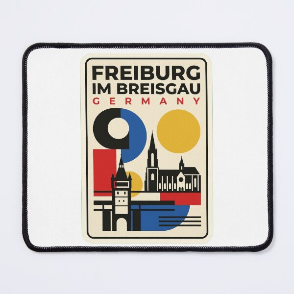 Item preview, Retro Freiburg Im Breisgau Bauhaus Geometric Skyline designed and sold by k3rstman1.