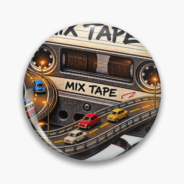 Item preview, Memories on Repeat – Retro Mixtape Road designed and sold by #kingMAMECRAFT.
