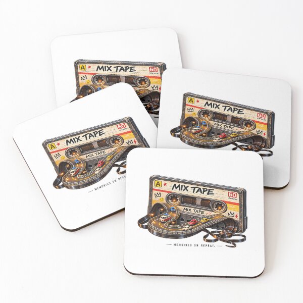 Item preview, Memories on Repeat – Retro Mixtape Road designed and sold by #kingMAMECRAFT.