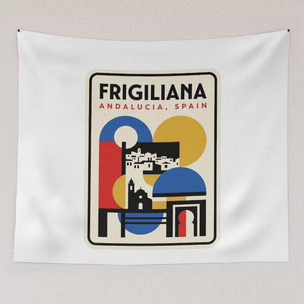 Item preview, Retro Frigiliana Bauhaus Geometric Skyline designed and sold by k3rstman1.