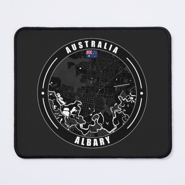 Item preview, Albury Australia City Map  designed and sold by Thistle-TShop.