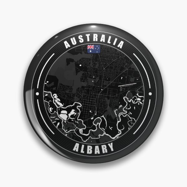 Item preview, Albury Australia City Map  designed and sold by Thistle-TShop.