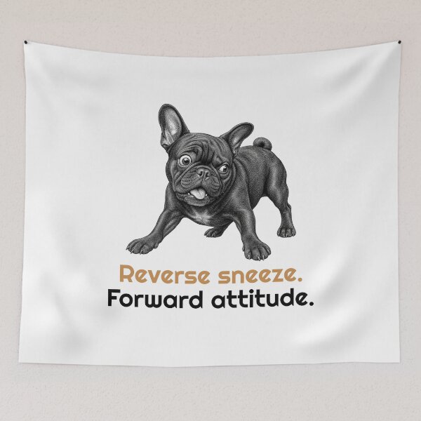 Item preview, Funny French Bulldog Sneeze Attitude Quote  designed and sold by bluesquidink.