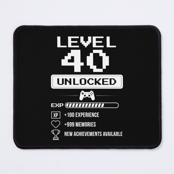 Item preview, Level 40 Unlocked birthday gift designed and sold by NumbersFort.