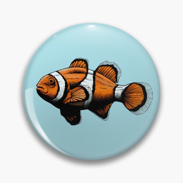 Item preview, Scared clownfish illustration designed and sold by trisfits.