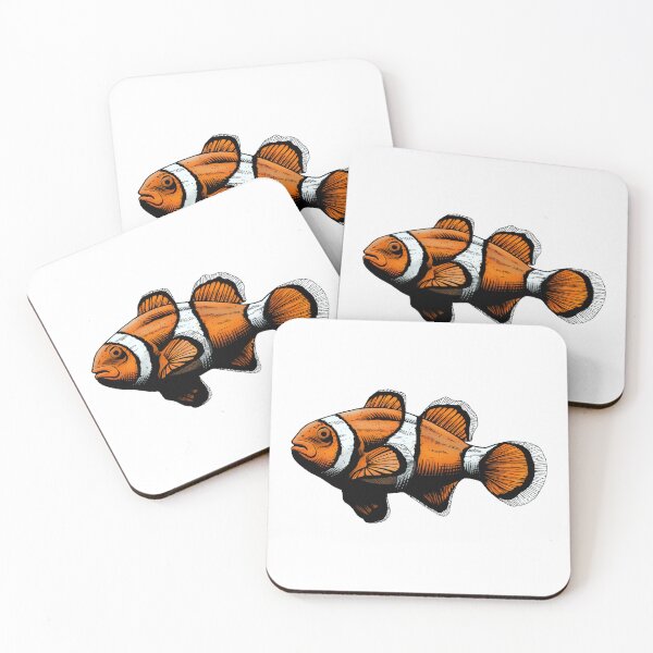 Item preview, Scared clownfish illustration designed and sold by trisfits.