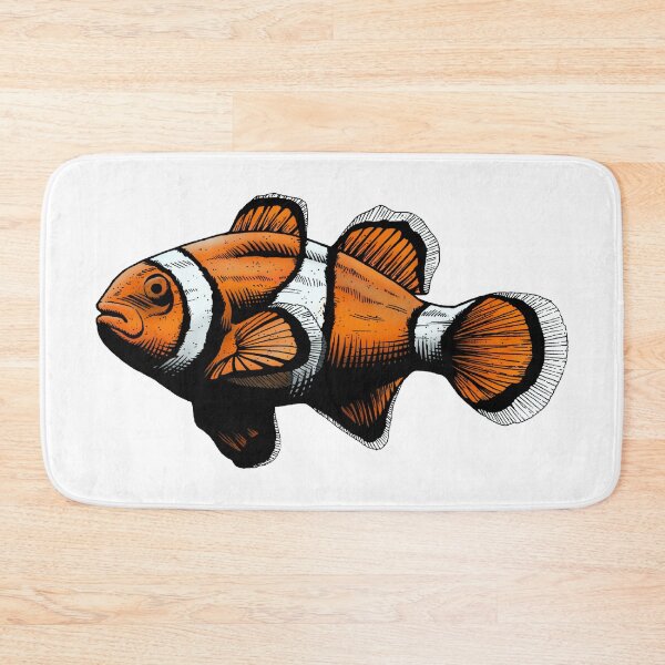 Item preview, Scared clownfish illustration designed and sold by trisfits.
