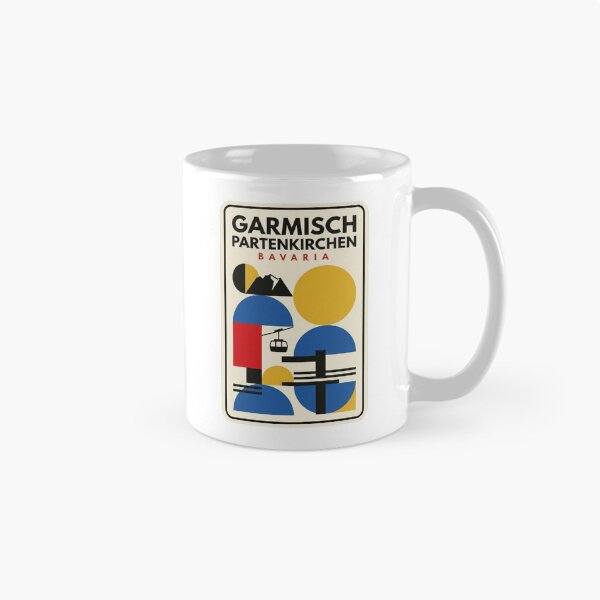Item preview, Retro Garmisch Partenkirchen Bauhaus Geometric Skyline designed and sold by k3rstman1.