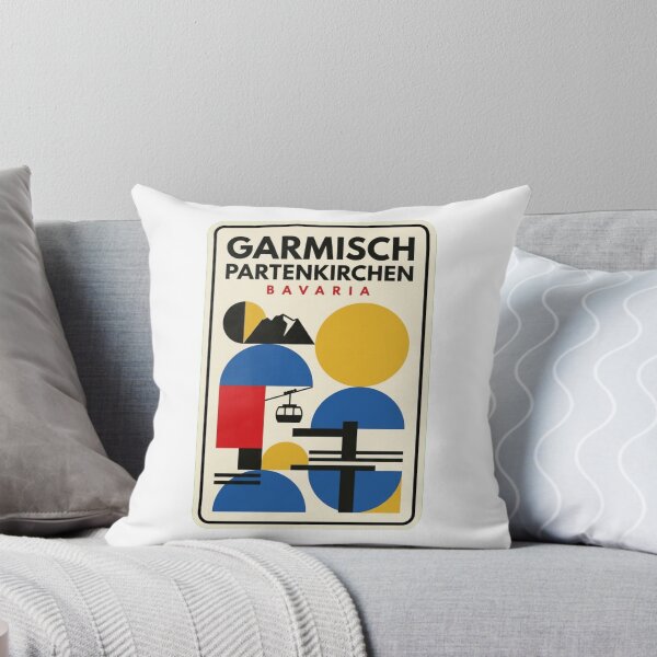Item preview, Retro Garmisch Partenkirchen Bauhaus Geometric Skyline designed and sold by k3rstman1.