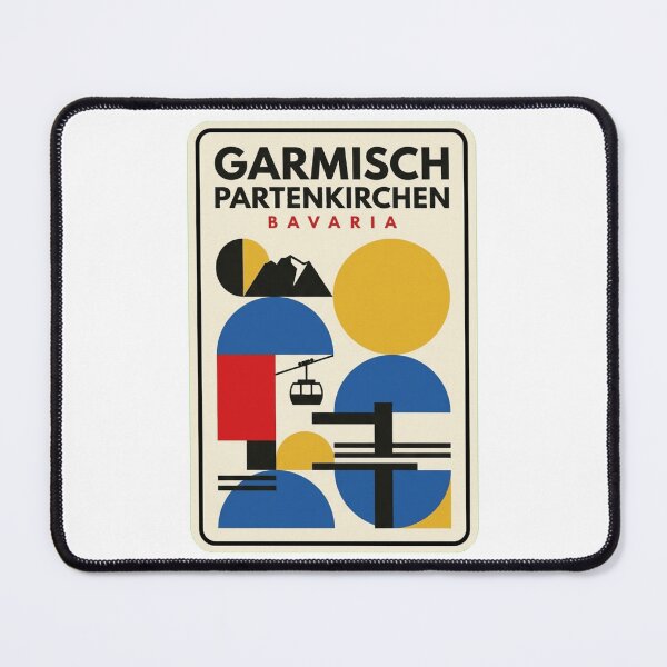 Item preview, Retro Garmisch Partenkirchen Bauhaus Geometric Skyline designed and sold by k3rstman1.