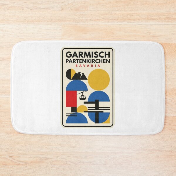 Item preview, Retro Garmisch Partenkirchen Bauhaus Geometric Skyline designed and sold by k3rstman1.