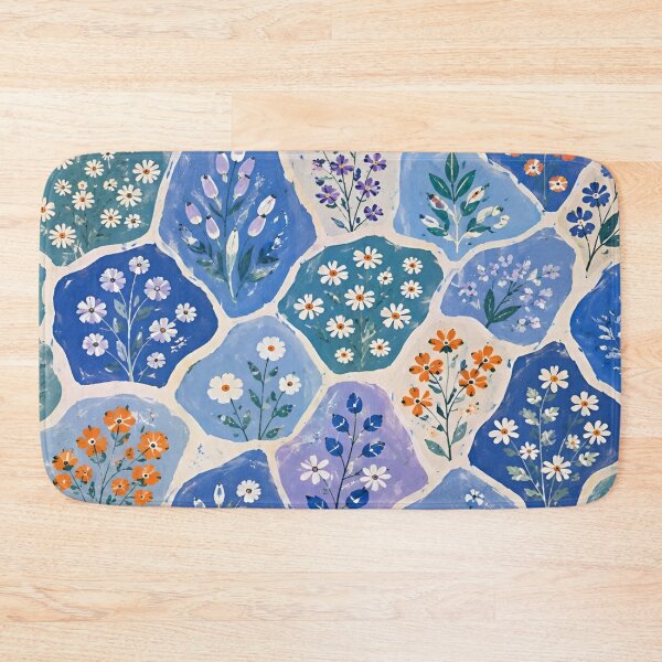 Item preview, Botanical Mosaic A Vibrant Fusion of Nature's Palette Captured in Charming Floral Patterns designed and sold by Matt_Smith.