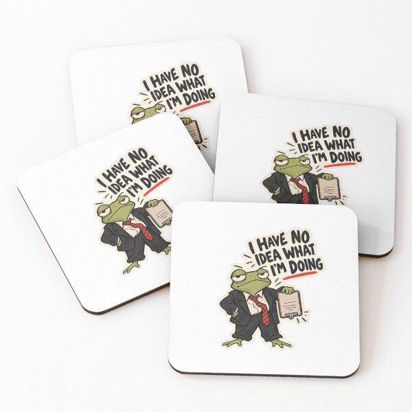 Item preview, I Have No Idea What I'm Doing Frog in Suit - Funny Work Humor designed and sold by VYBEHAUS.