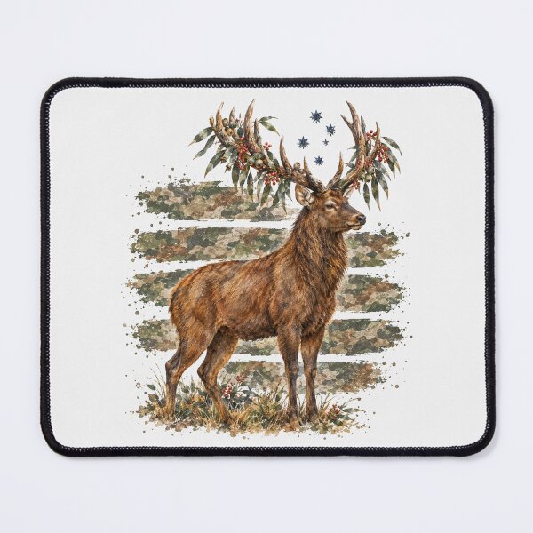 Item preview, Watercolor Stag Deer Camo Hunting Season designed and sold by Yellowriversss.