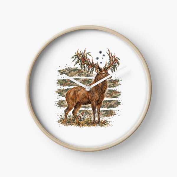 Item preview, Watercolor Stag Deer Camo Hunting Season designed and sold by Yellowriversss.