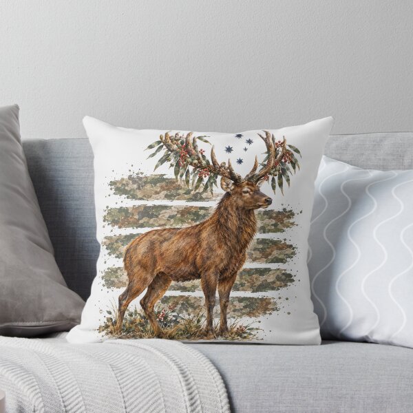 Item preview, Watercolor Stag Deer Camo Hunting Season designed and sold by Yellowriversss.