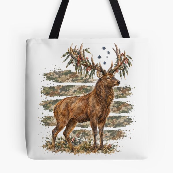 Item preview, Watercolor Stag Deer Camo Hunting Season designed and sold by Yellowriversss.