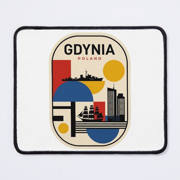 Item preview, Retro Gdynia Bauhaus Geometric Skyline designed and sold by k3rstman1.